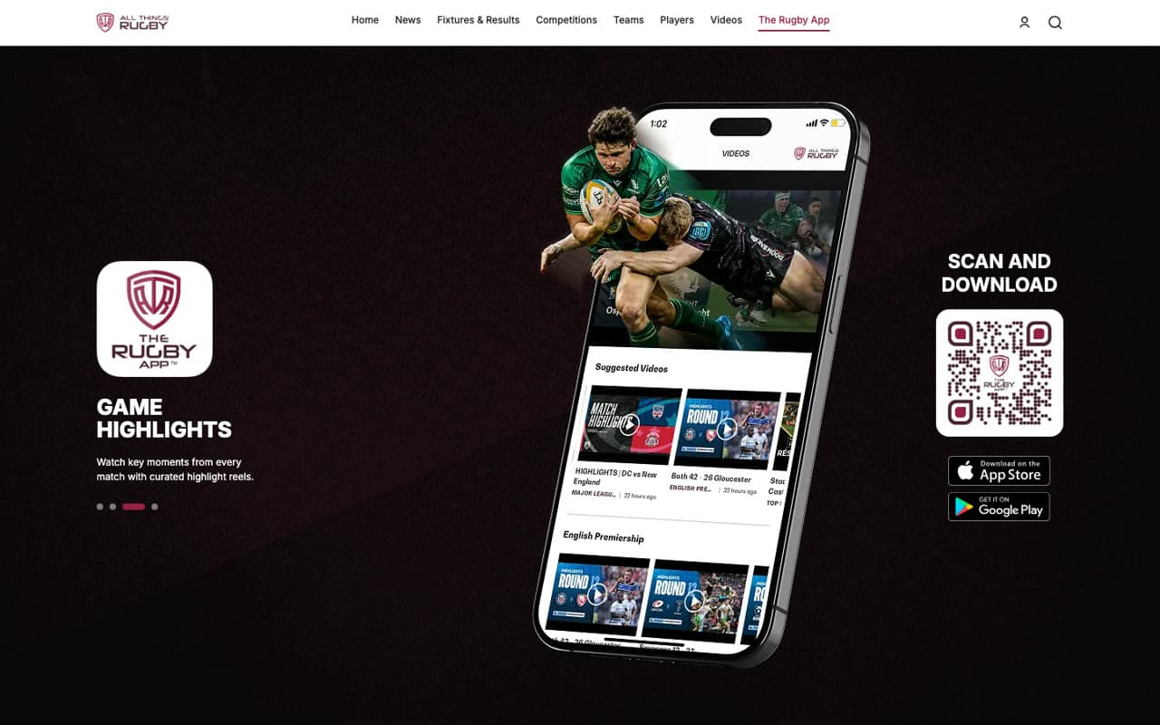 All Things Rugby — The Rugby App