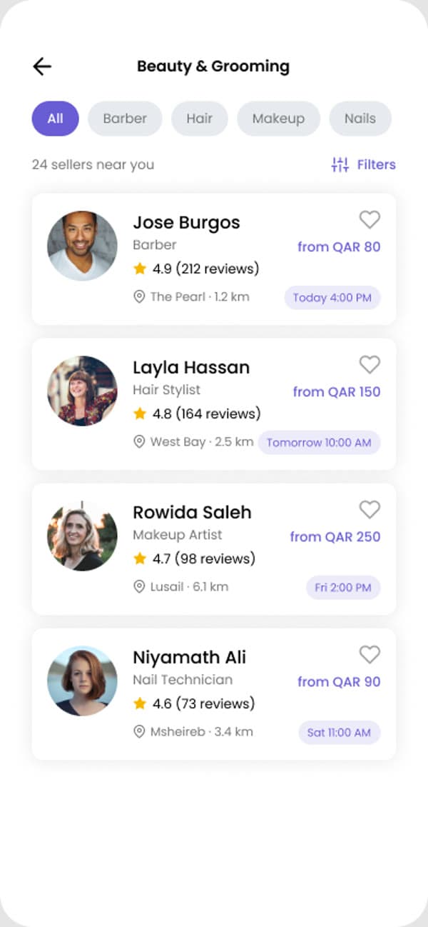 BookEase — Browse providers