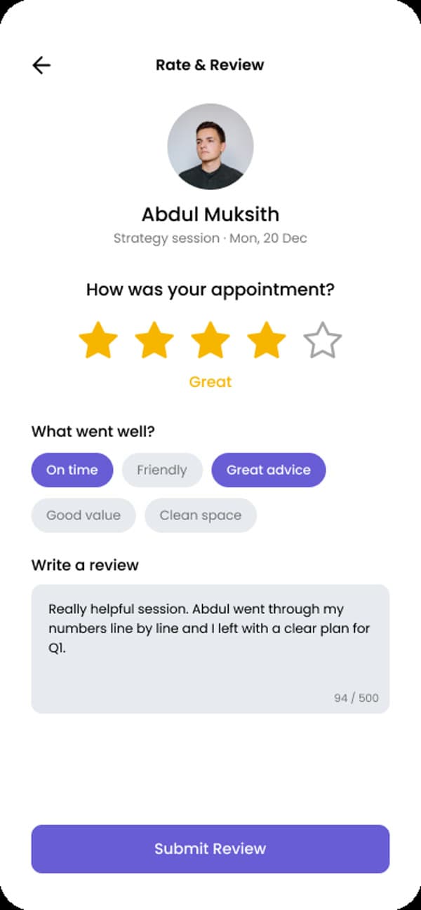 BookEase — Rate & review