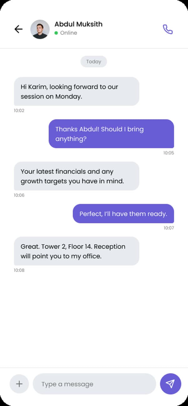 BookEase — Chat