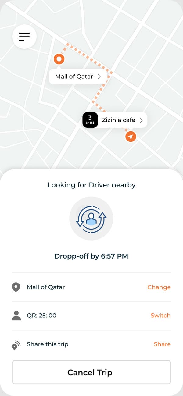 Get2Go — Finding a driver