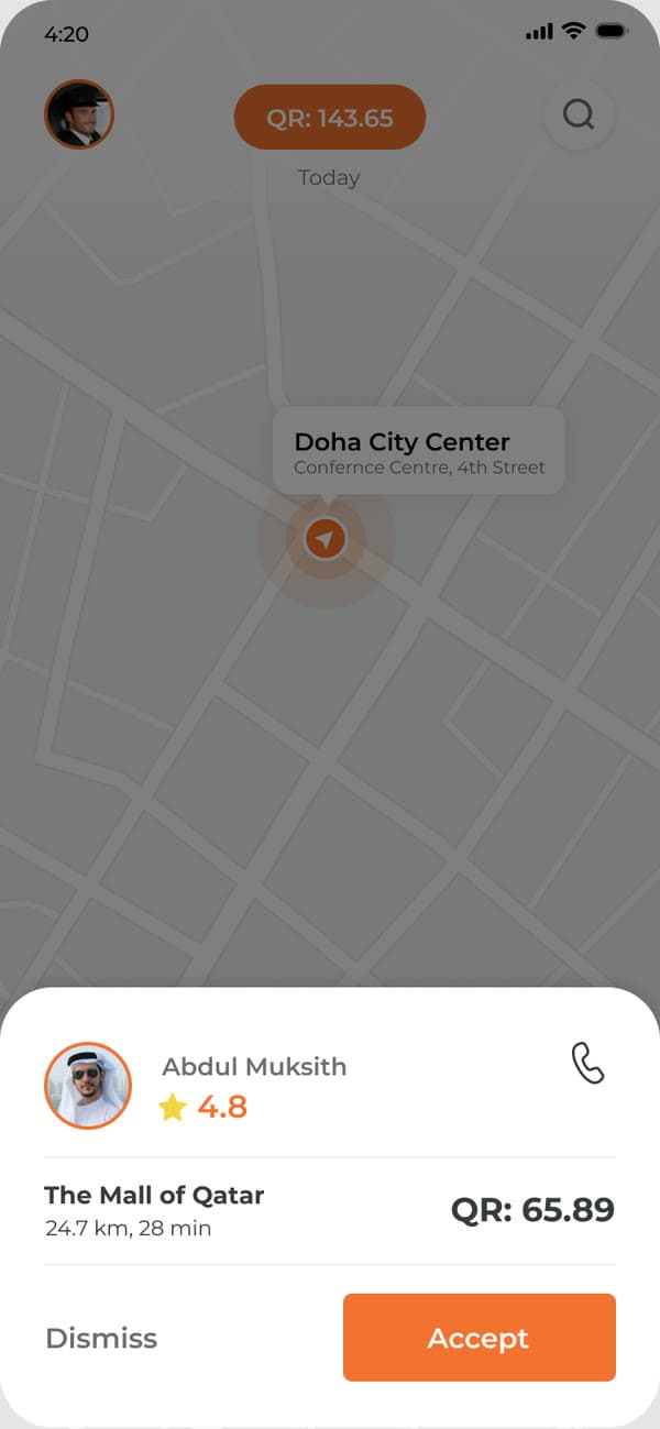 Get2Go — Accept a trip