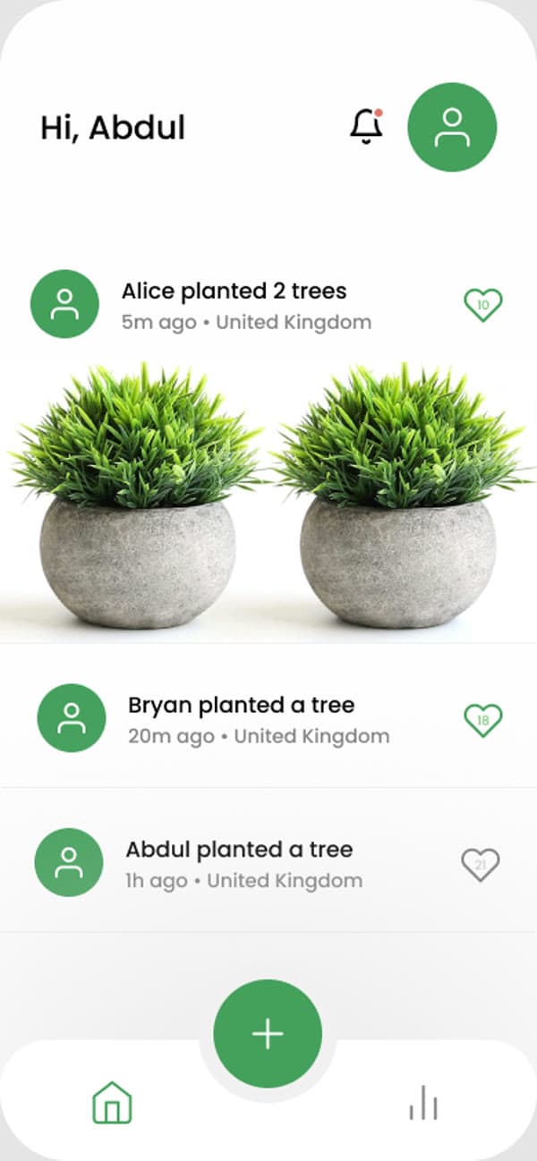 GoGreen — Community feed