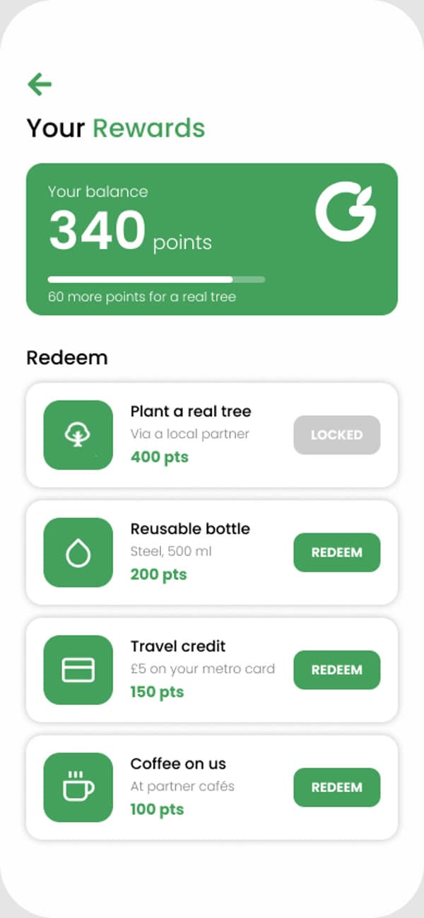 GoGreen — Rewards