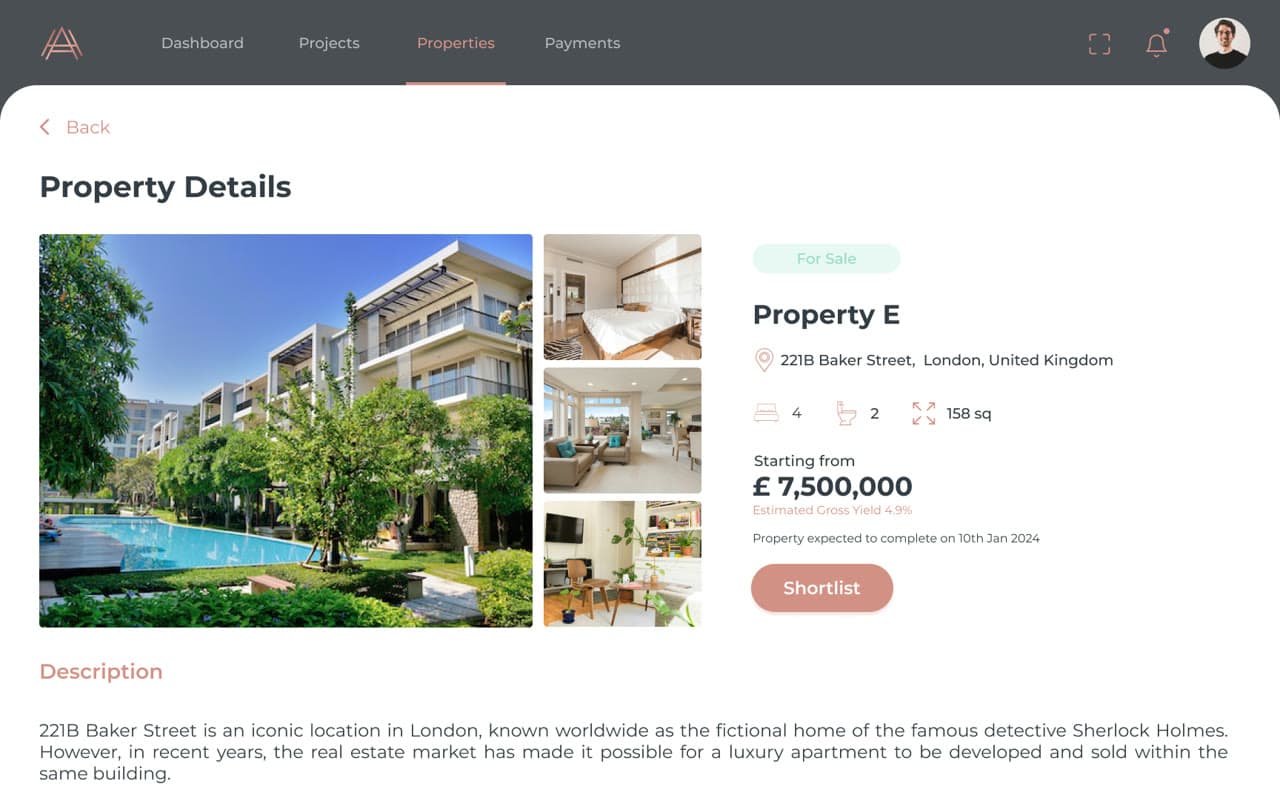 Investor CRM — Property details