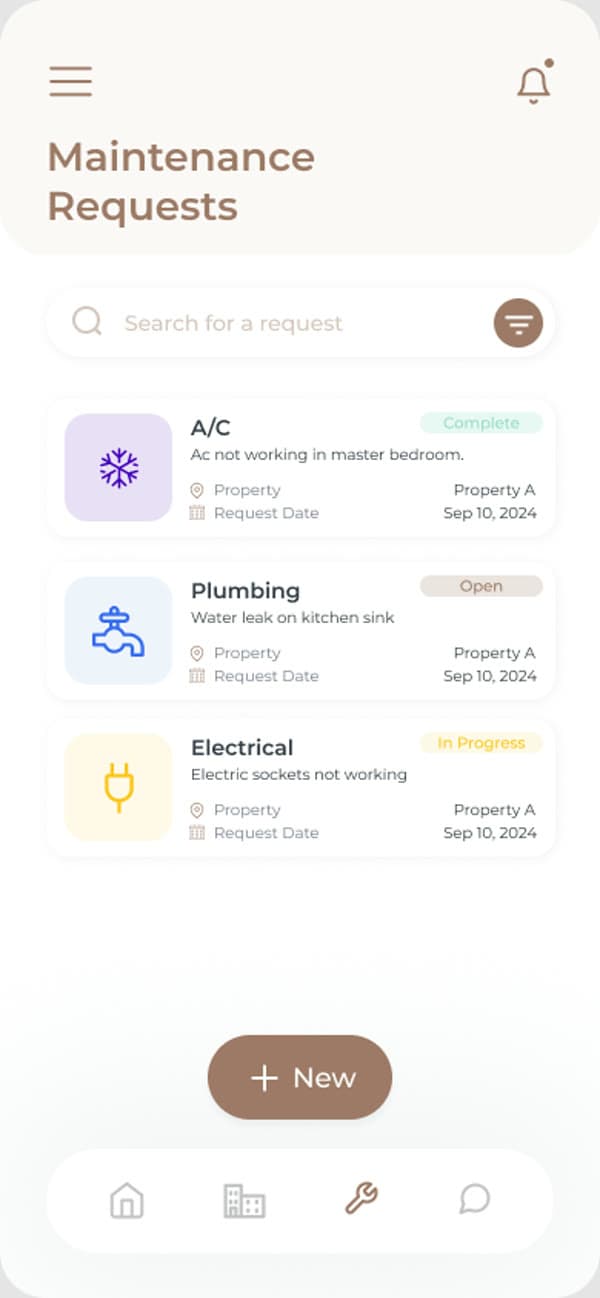 Property Management — Maintenance requests