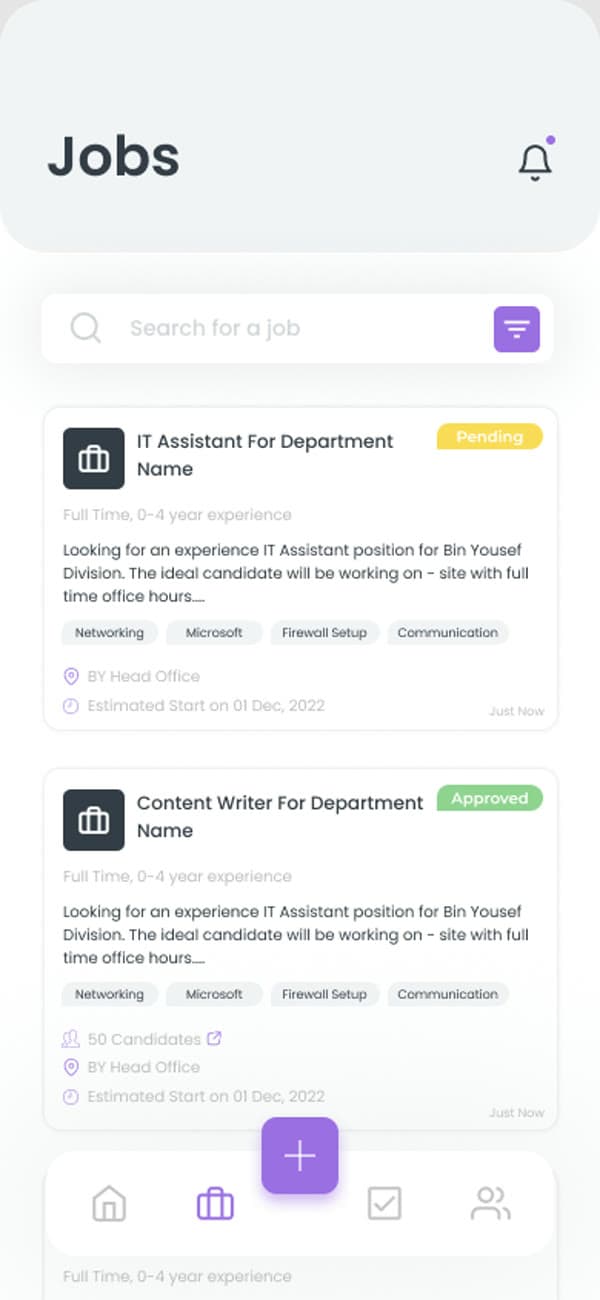 Recruitment — Jobs