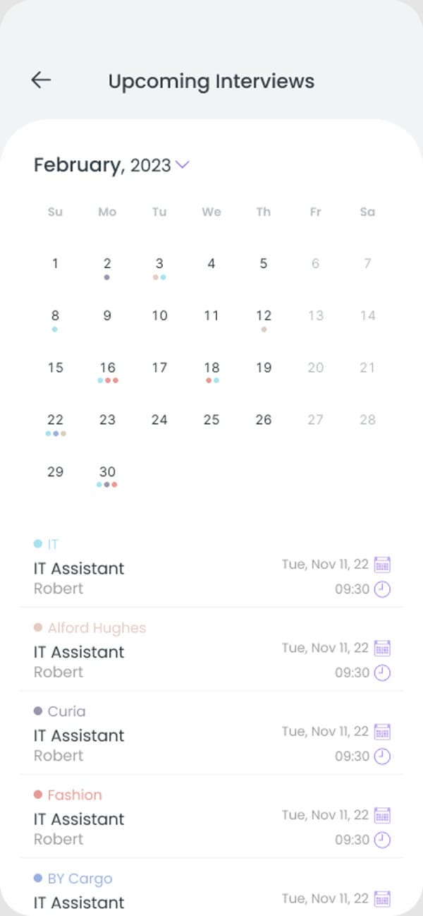 Recruitment — Interviews