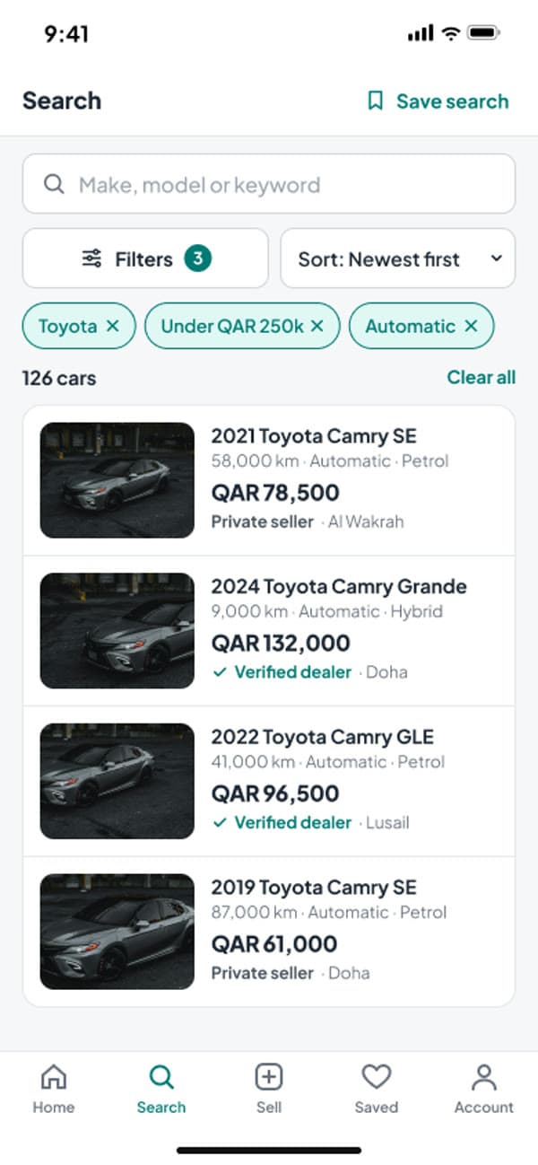 Sooqra — Mobile search