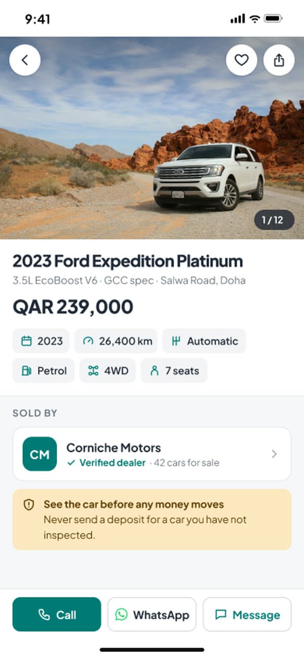 Sooqra — Mobile listing