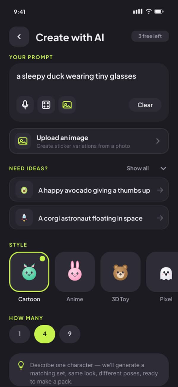 Stickr — Create with AI