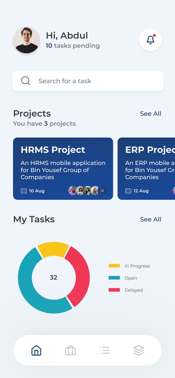 Task Management — Home