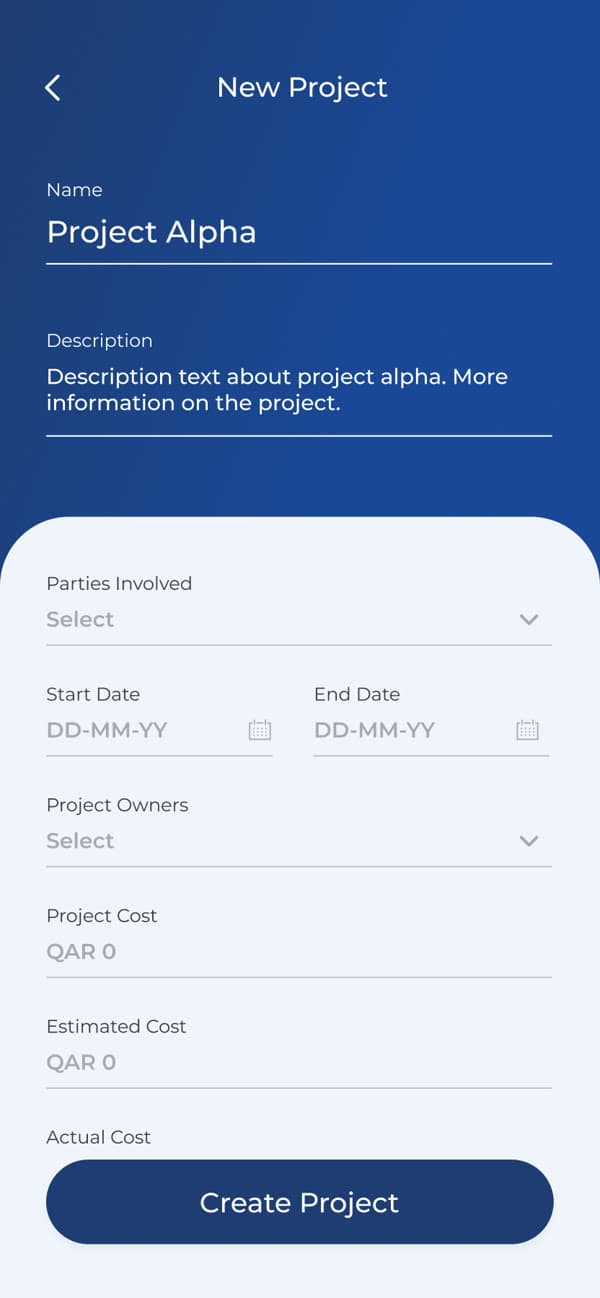 Task Management — New project